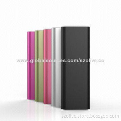 Power Banks, Newest Fashionable Mixed Colors of Olive, 2,000mAh Battery Capacity